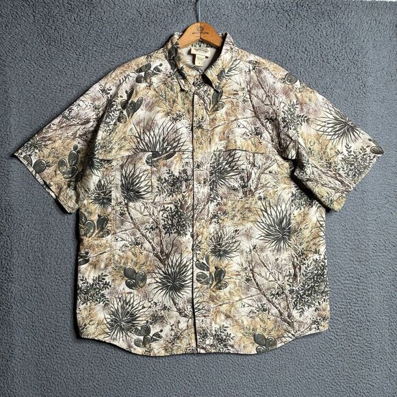Game Guard Shirt Mens Medium Camo Hunting Fishing Outdoors Vented Pockets Adult - Picture 1 of 11